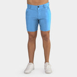 Shorts chino ultra-extensibles 7" - Bleu ciel