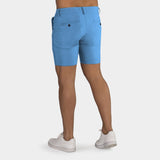 Shorts chino ultra-extensibles 7" - Bleu ciel