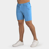 Shorts chino ultra-extensibles 7" - Bleu ciel