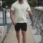 Best Mens Muscle Fit Polo Shirt Yellow Lemon Butter