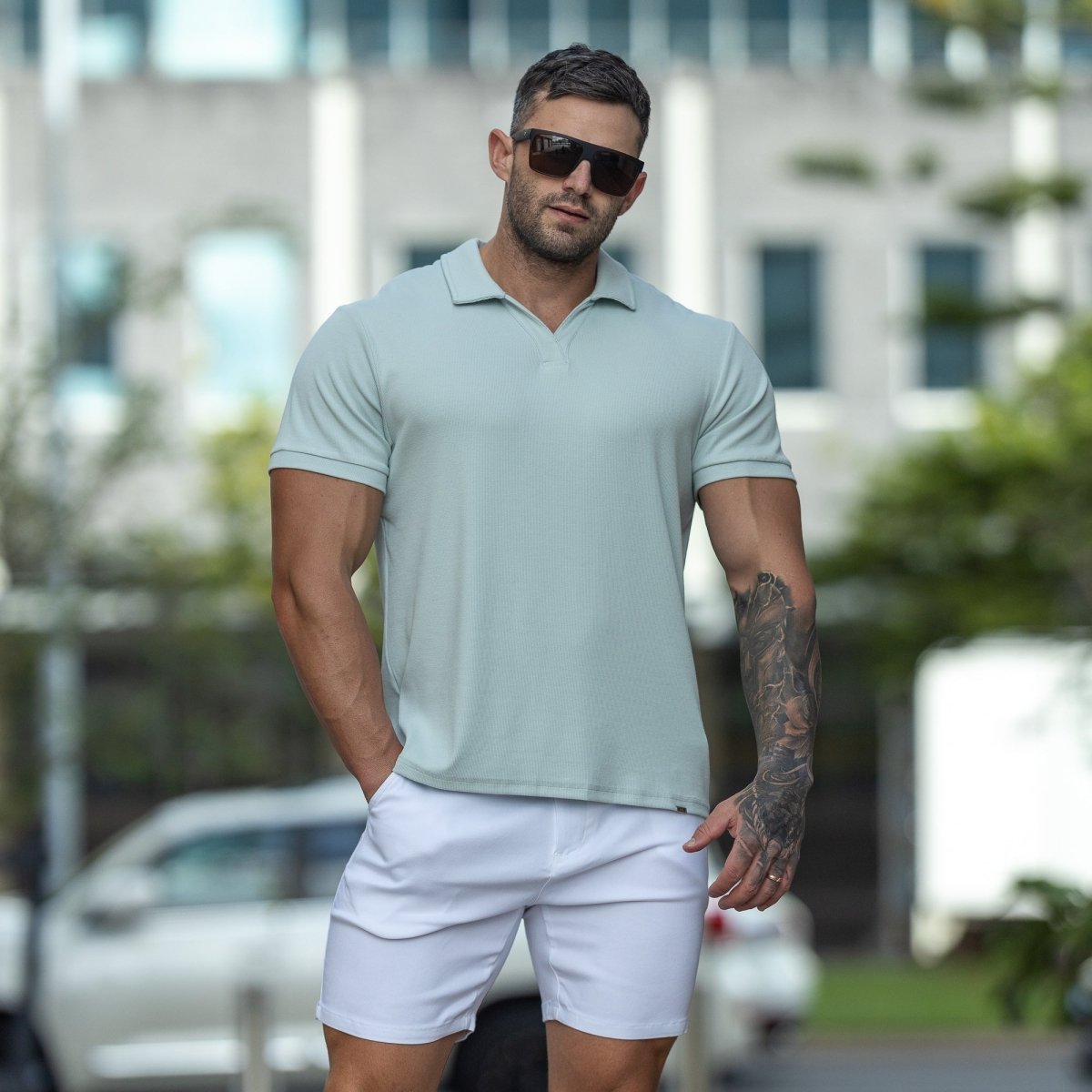 Best Fitting Mens Polo Shirt Stretch Comfort Revere Collar