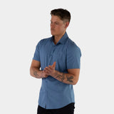 Return Sale - Mint Performance Short Sleeve Shirt - Sea Blue
