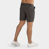 Pantaloncini chino ultra elasticizzati da 7" - Carbone
