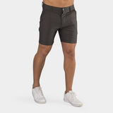 Pantaloncini chino ultra elasticizzati da 7" - Carbone