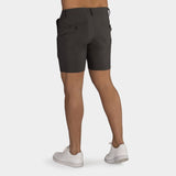 Pantaloncini chino ultra elasticizzati da 7" - Carbone