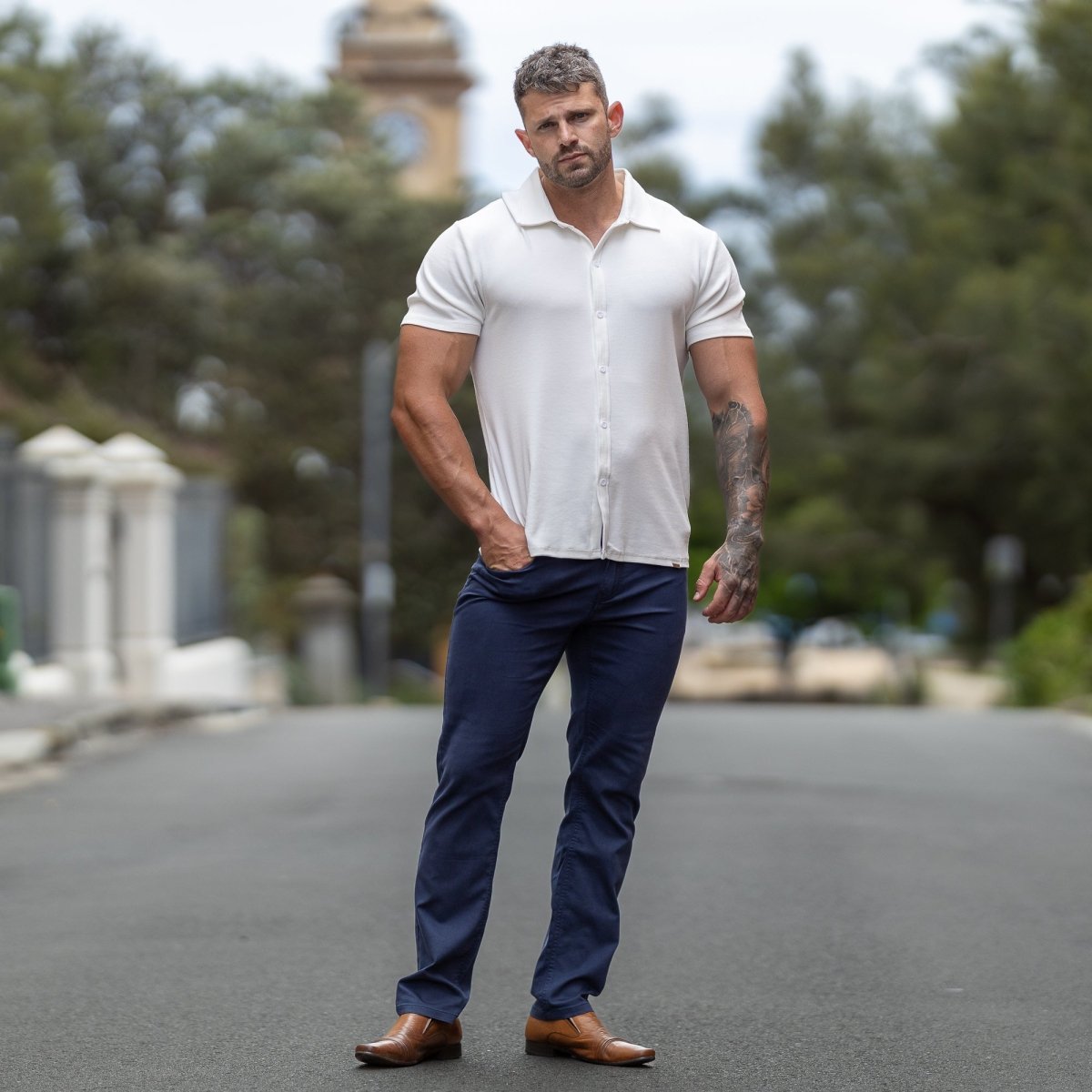 Ultra Stretch Chino Pants - Slim Fit - Navy Ultra Stretch Chino Pants - Slim Fit - Navy