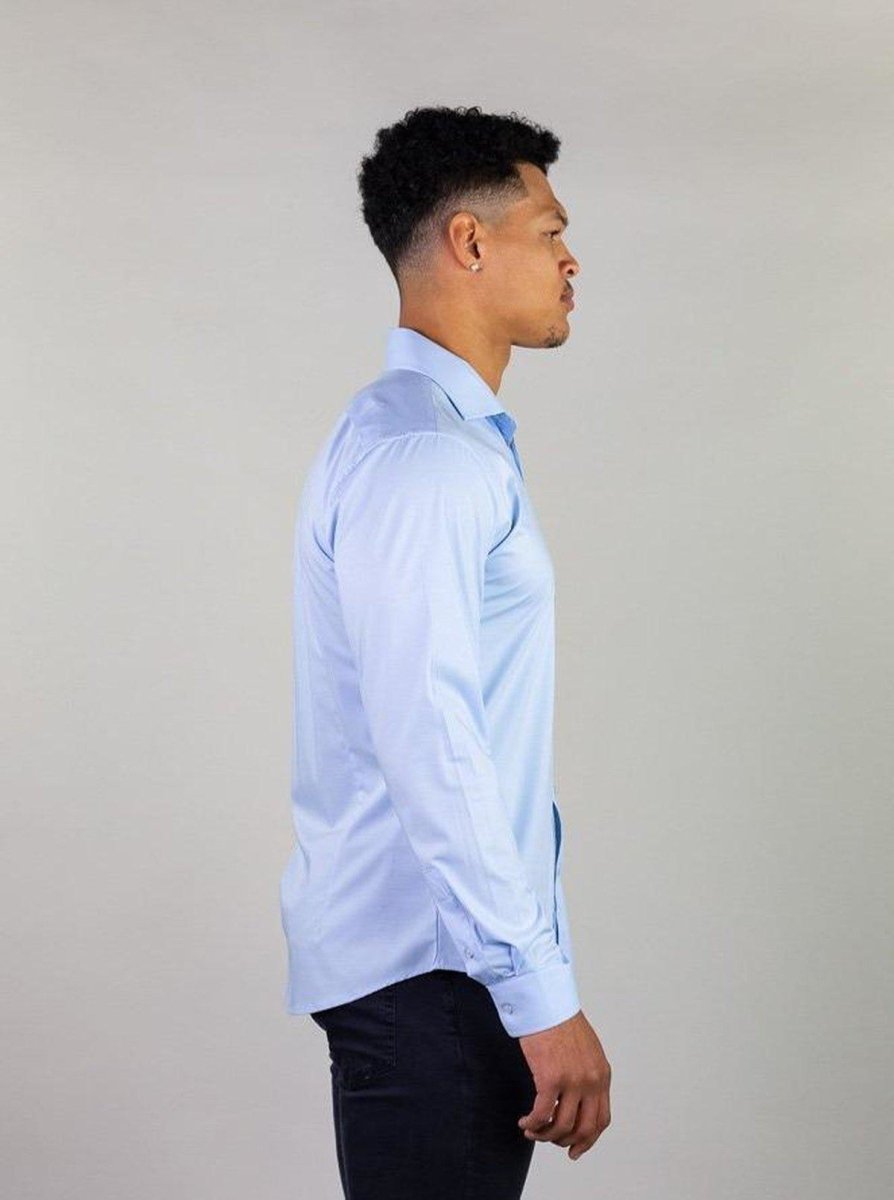 Return Sale - Performance Bamboo Dress Shirt - Sky Blue - Kojo Fit