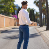 Ultra Stretch Slim Jeans - Sea Blue