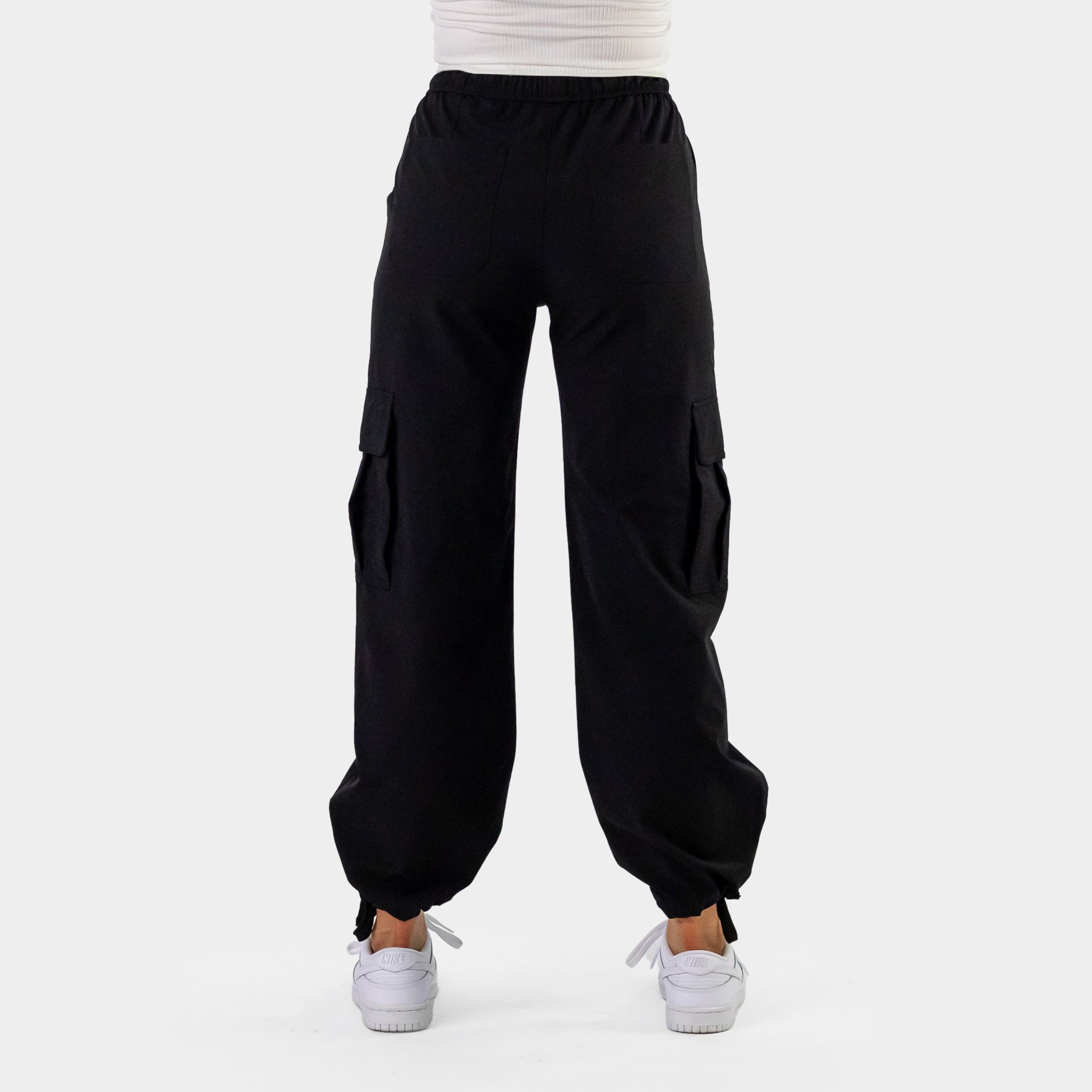 Womens Stretch Cargo Relaxed Wide Leg Pants | Kojo Fit – Kojo Fit