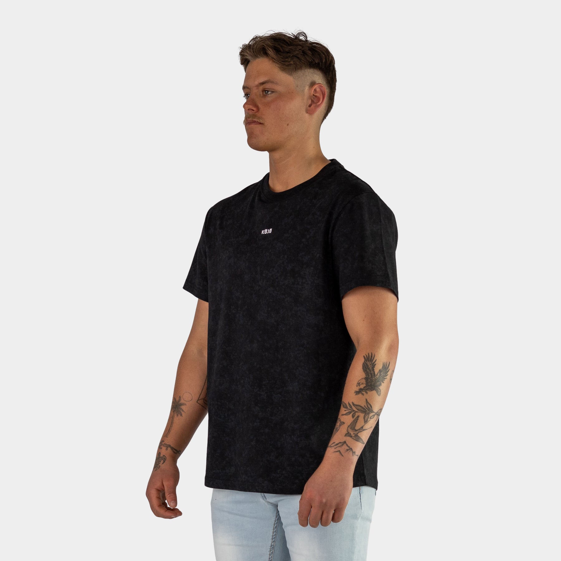 Mens Black Oversize T-Shirt | Black Box Tee Australia – Kojo Fit