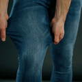 blue stretchy mens jeans