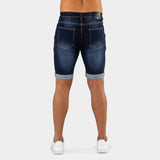 Ultra Stretch Denim Shorts - Midnight Blue Fade