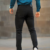 Active Tapered Slim Fit Jeans - Svart