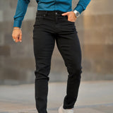 Active Tapered Slim Fit Jeans - Svart