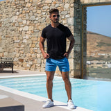 Seluar Pendek Chino Ultra-Stretch 5" - Biru Langit