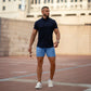 Mens Sky Blue 7" Chino Shorts Slim Fit