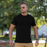 Deluxe Rayon Knit T-Shirt - Black