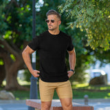 Deluxe Rayon Knit T-Shirt - Black