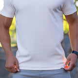 Deluxe Rayon Knit T-Shirt - White