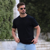 Deluxe Stretch Knit T-Shirt - Black