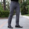 Dark Gray Muscle Fit Trousers | Kojo Fit