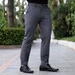 Dark Gray Muscle Fit Trousers | Kojo Fit