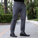 Dark Gray Muscle Fit Trousers | Kojo Fit