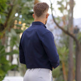 Performance bambusskjorte - marineblå