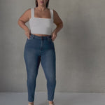 Stretch Blue Stretch Curvy Fit Plus Size Jeans