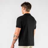 Stretch Knit Polo - Black