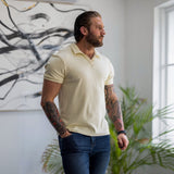 Stretch Knit Polo - Butter Yellow