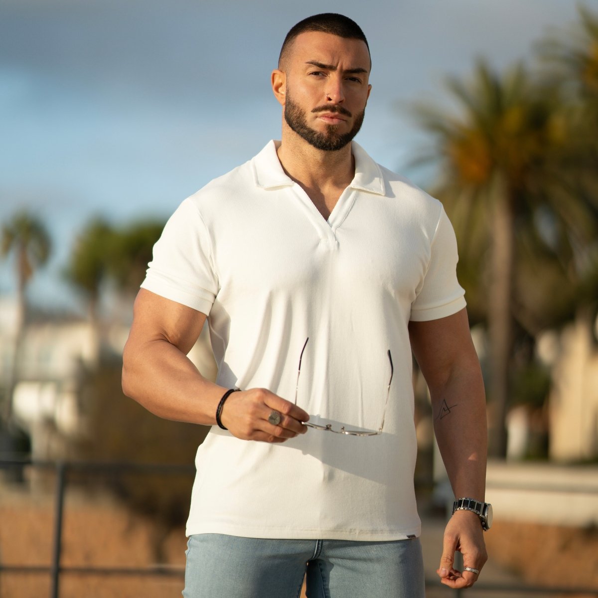 Best Fitting Mens White Polo Shirt 