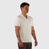Stretch Knit Polo - White
