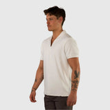 Stretch Knit Polo - White