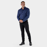 Rückverkauf - Mint Performance Shirt - Marineblau und Silber 