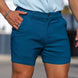 Stylish Mens Teal Chino Dress Shorts | Kojo Fit