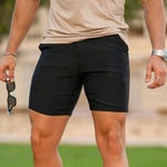 Black Dress Short 7 inch inseam slim fit