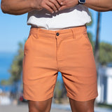 Ultra-Stretch 7" Chino Shorts - Coral