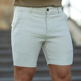 Ultra-Stretch 7" Chino Shorts - Creme
