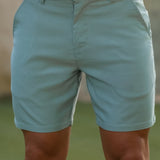 Ultra-Stretch 7" Chino Shorts - Green