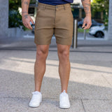 Ultra-Stretch 7" Chino Shorts - Mocha Brown
