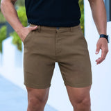 Ultra-Stretch 7" Chino Shorts - Mocha Brown