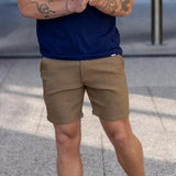Ultra-Stretch 7" Chino Shorts - Mocha Brown