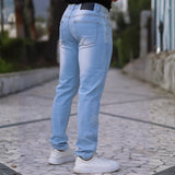 Ultra Stretch Straight Jeans - Vintage Blue