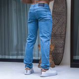 Ultra Stretch 7" Jeansshorts - Dunkelblau