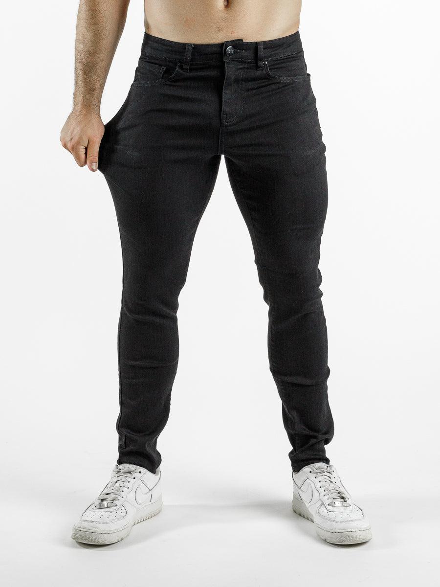 Black Stretch Skinny Muscle Fit Jeans Australia