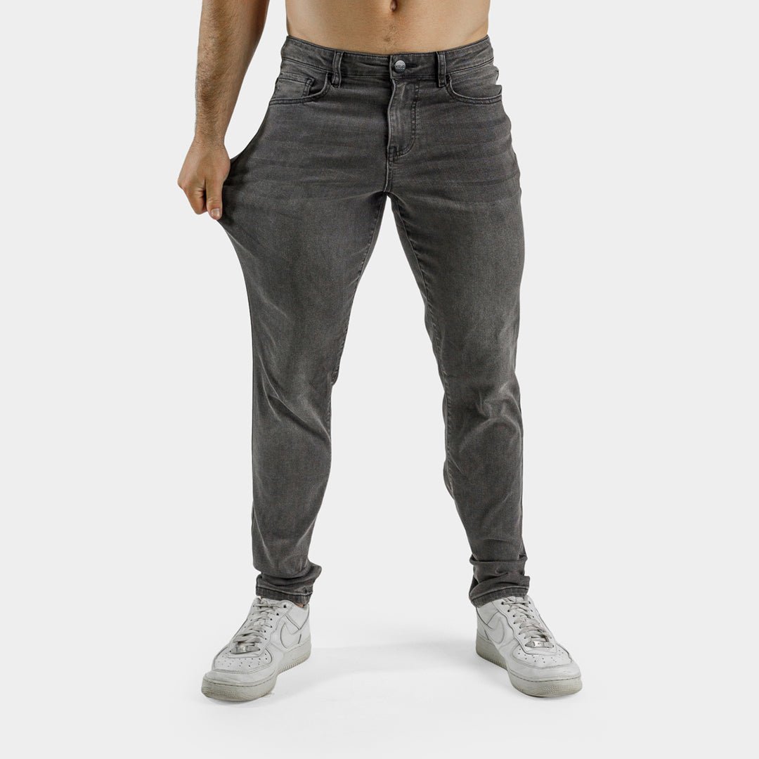 Active Tapered Slim Fit Jeans Grey