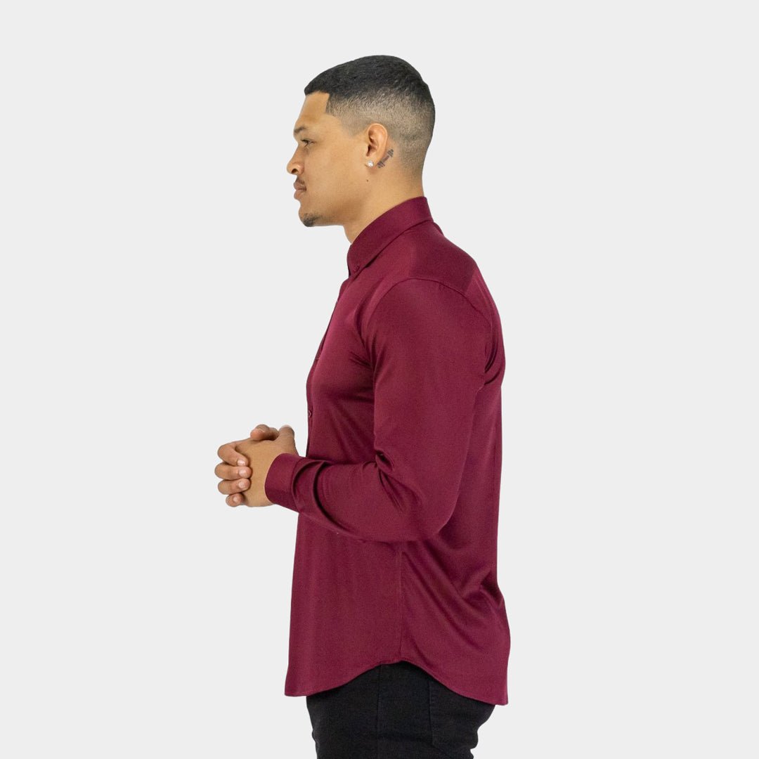 Burgundy Dress Shirt | Mens Burgundy Muscle Fit Shirt | Kojo Fit Kojo Fit Burgundy Dress Shirt | Mens Burgundy Muscle Fit Shirt | Kojo Fit Kojo Fit