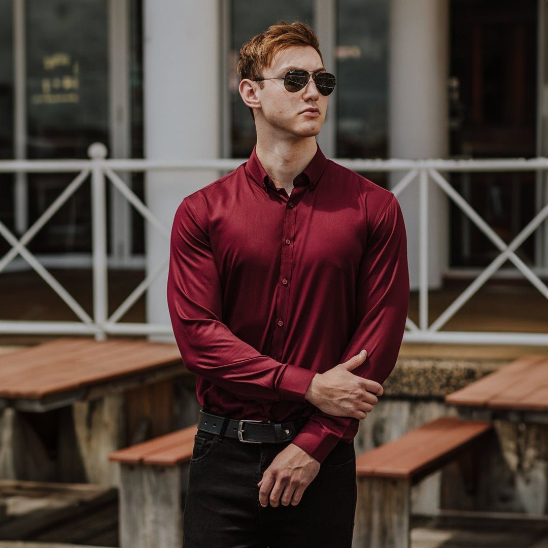Burgundy Dress Shirt