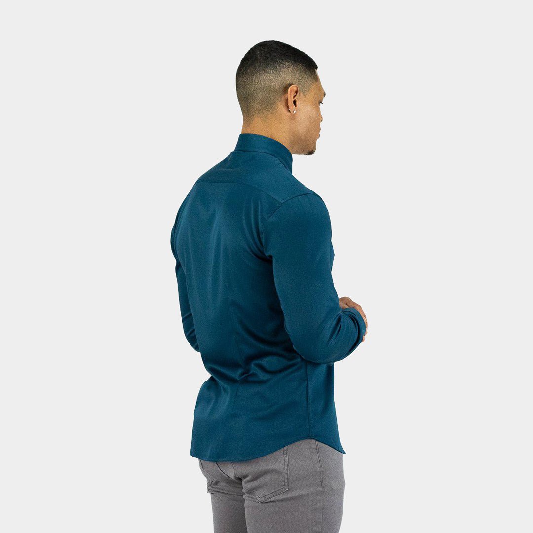 men's teal dress shirt Mens Teal Athletic Fit Dress Shirt | Teal Muscle Fit Shirt